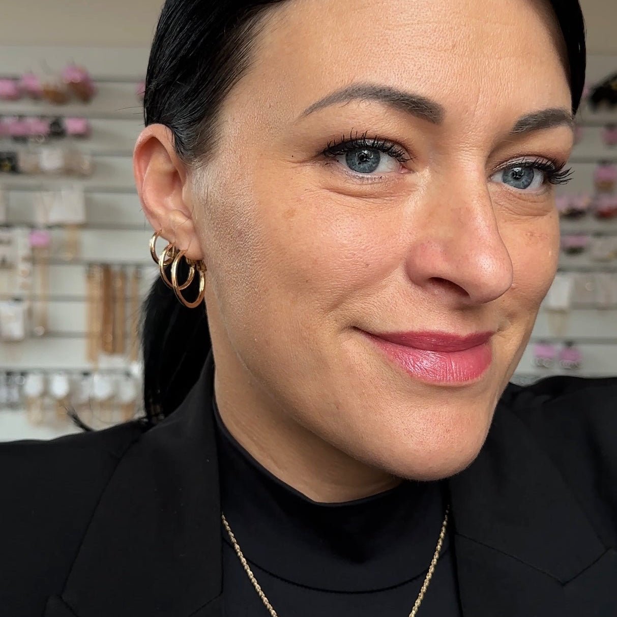 Bella Gold – moteriški paauksuoti auskarai – 18k – paauksuoti – papuošalai