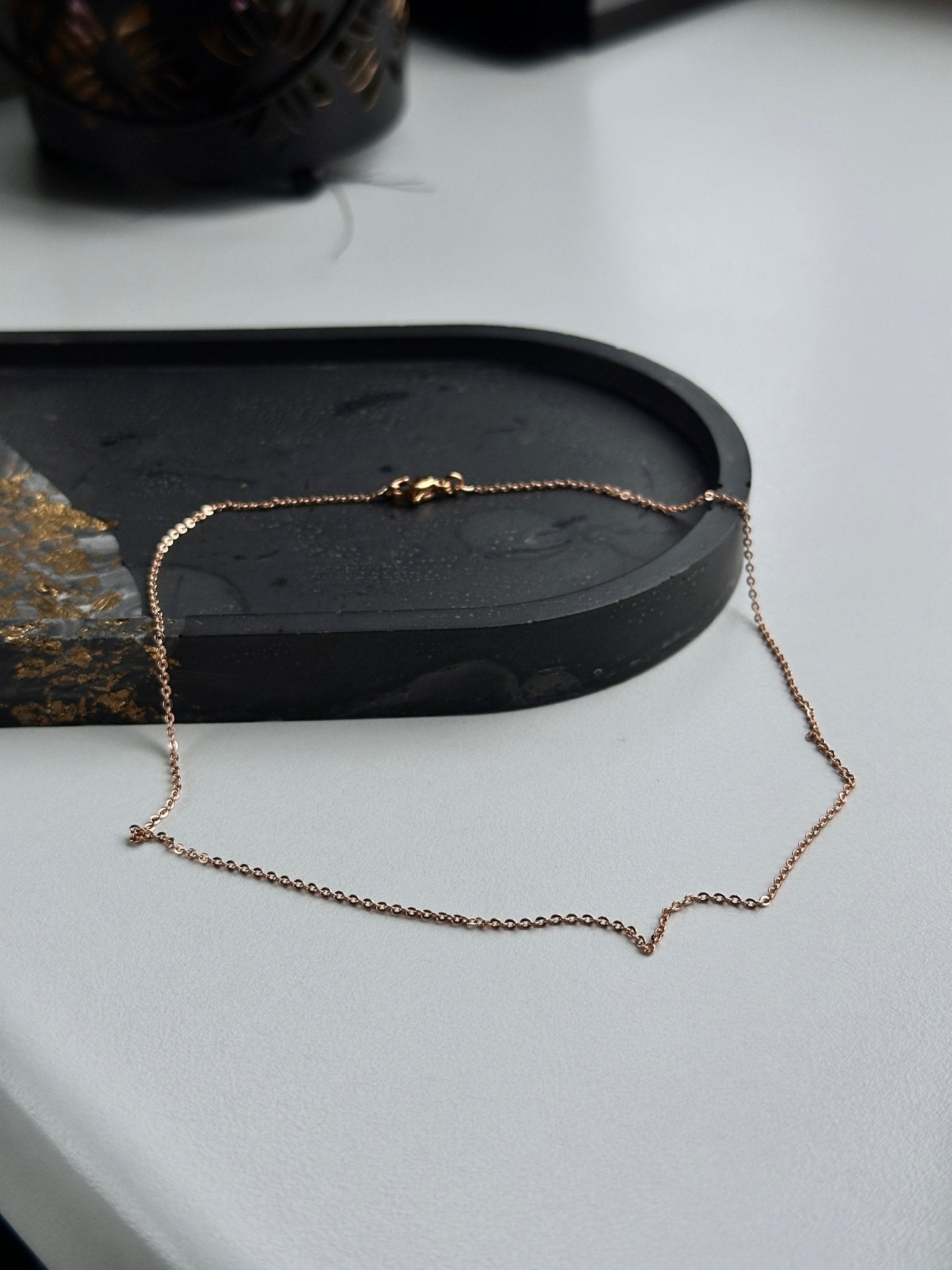 Grandinėlės 35cm (dailūs) paauksuoti moteriški papuošalai