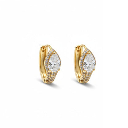  - Luxe Teardrop – lašo formos krištolo auskarai – 1